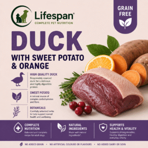 duck with sweet potato and orange