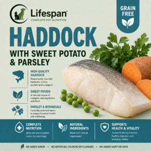 haddock with sweet potato and parsley