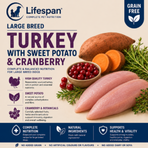 turkey with sweet potato and cranberry