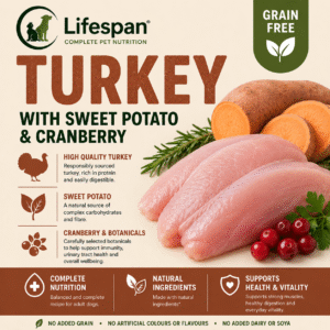 turkey with sweet potato and cranberry